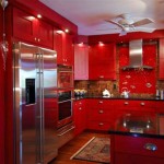 Kitchen Cabinets Red Color