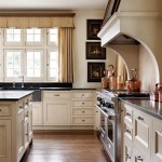 Kitchen Cream Cabinets Dark Wood Floors