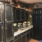 Old Kitchen Cabinets Painted Black