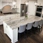 White Kitchen Cabinets Fantasy Brown Granite